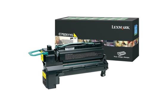 775855 Lexmark  Toner LEXMARK C792X1YG 20K gul 